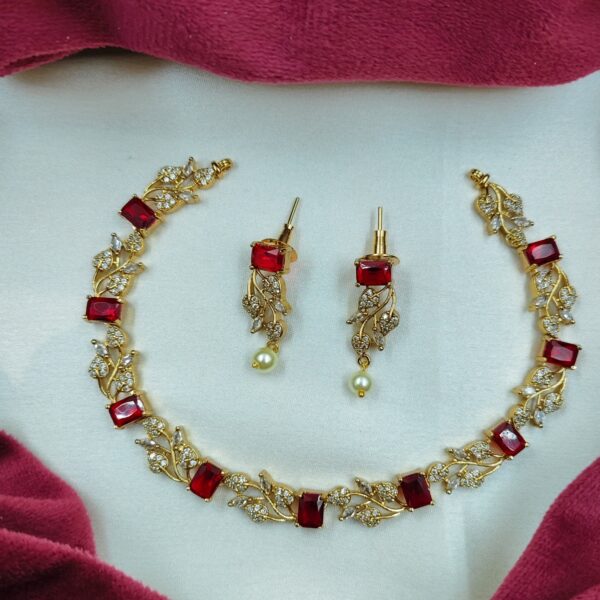 CZ stone Necklace set (Code: Nck105)