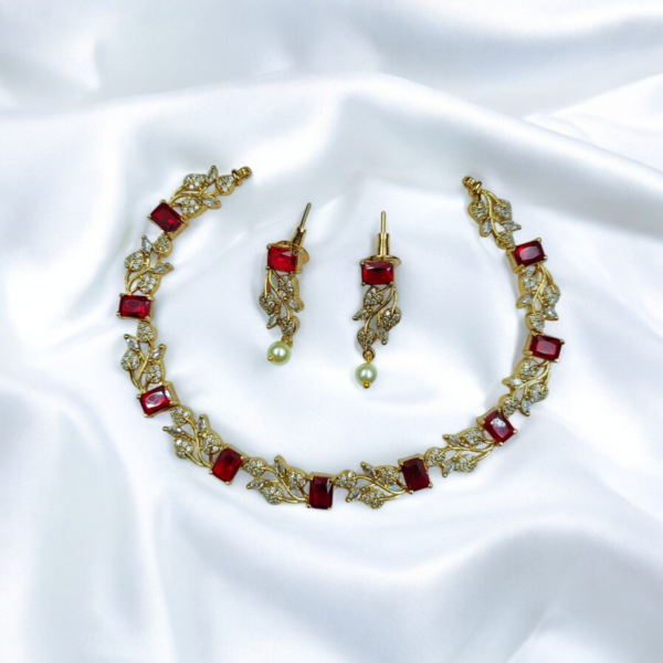 CZ stone Necklace set (Code: Nck105) - Image 2