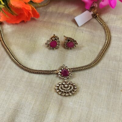 AD Stone Necklace set